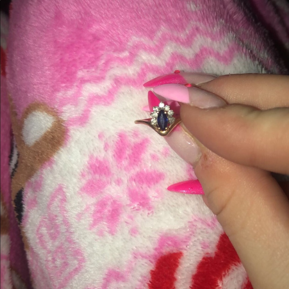 REAL sapphire, diamond and gold!!!!